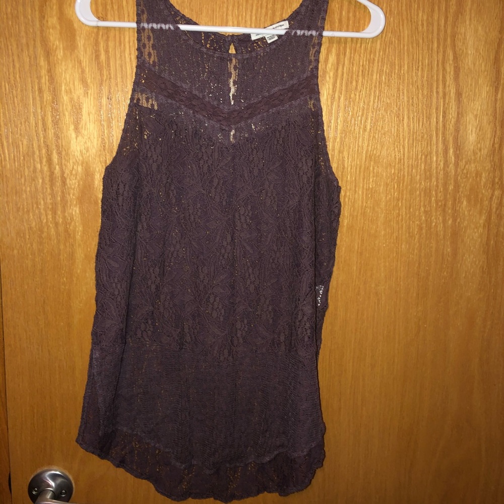 AEO purple tank